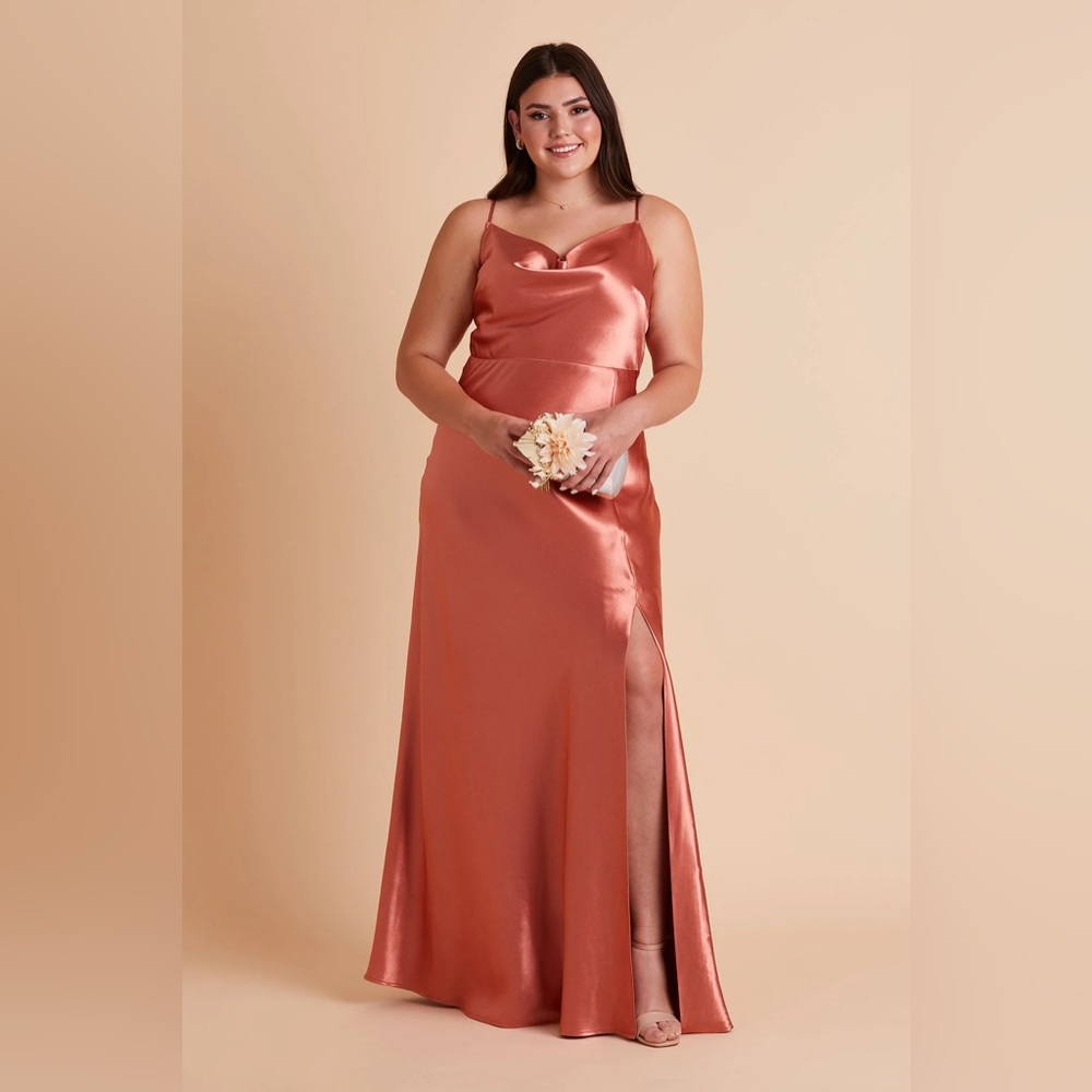 Birdy Grey Satin Gown - Terracotta Size 6